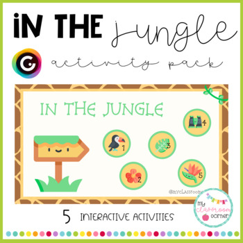 Preview of In the jungle - INTERACTIVE ACTIVITY PACK