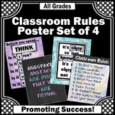 In this Classroom Rules Poster SET Think Before You Speak 