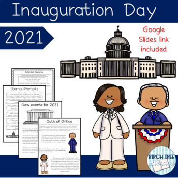 Preview of Inauguration Day 2021 Biden Harris with Google Slides Link