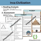 Inca Civilization - Reading Analysis + Assessment