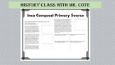 Inca Conquest Primary Source with DOK