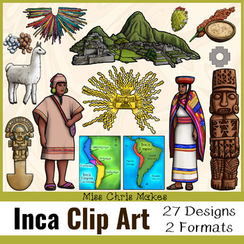Preview of Inca Empire Clip Art for Commercial and Personal Use Tawantinsuyu