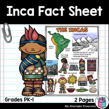 Preview of Inca Fact Sheet for Early Readers