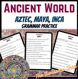 Inca, Maya & Aztec Grammar & Proof Reading Practice Worksh