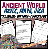 Inca, Maya & Aztec Resource Bundle W/ Comprehension, Vocab