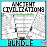 Ancient Civilizations PUZZLE STATIONS BUNDLE -Inca, Maya, 