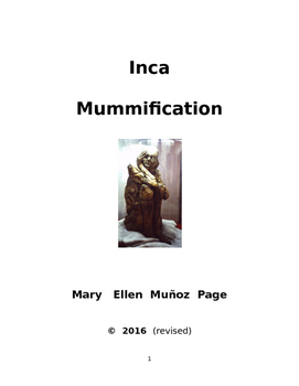 Preview of Inca Mummification  (revised 2016)