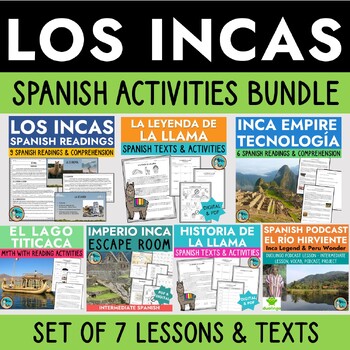 Preview of Inca Peru Lesson Bundle in Spanish