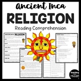 Inca Religion Informational Text Reading Comprehension Wor