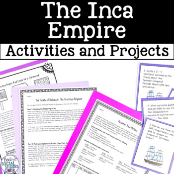 Preview of Inca Empire Unit Activities and Projects