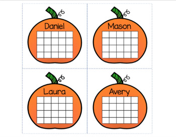 Preview of Incentive Sticker Chart (Pumpkin Fall Theme)