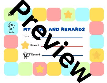 Preview of Incentive Board Game- Visual for Positive Behaviour (Reward Chart/ Token Board)