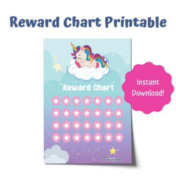 incentive chart printable unicorn sticker chart by inspired prose printables