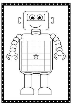 Incentive Charts - Robot Sticker Charts by Clever Poppit Resources