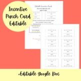 Incentive Punch Cards Editable File