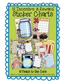 Sticker Charts for Incentives & Rewards: Set of 12
