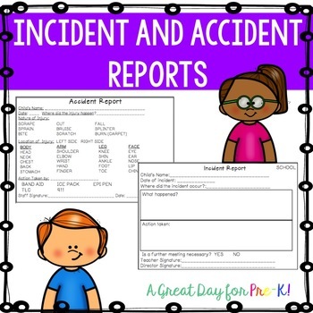 How to write accident report in child care