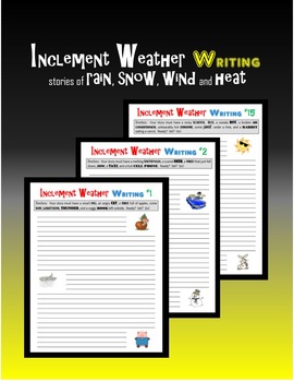 Preview of Inclement Weather - Narrative Writing