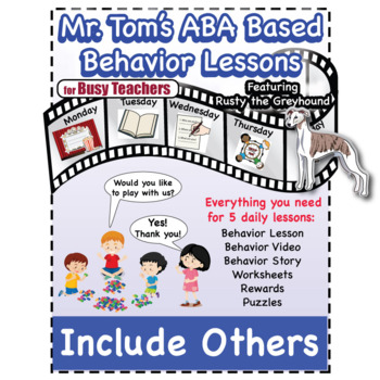 Preview of Including Others In My Play: ABA Behavior Lessons Set of 5 SEL Lessons