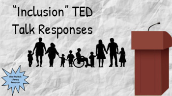 Preview of Inclusion/Disabilities TED Talk Writing Responses