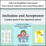 Inclusion and Disability Acceptance Posters ( 3 pack popul