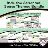 BUNDLE: Inclusive Astronauts and Space-Themed Clip Art