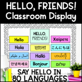 Inclusive Back to School Display Hello Signs in Multiple L
