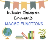 Inclusive Classroom Component # 4 - Macro Functions of Language