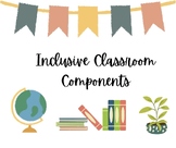 Inclusive Classroom Components 1-10 Series Bundle