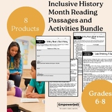 Inclusive History Month Reading Passages and Activities Bundle