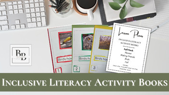 Preview of Inclusive Literacy Activity Books | Fall Pack | Early Elementary | Sped