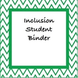 Inclusive Student Folder Pages