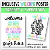 Inclusive Welcome Poster | Freebie!