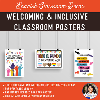 Preview of Inclusive and Welcoming Spanish Posters