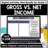 Income: Personal Financial Literacy Digital Math Activitie