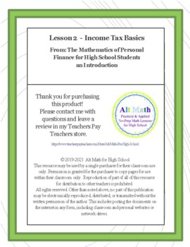 Income tax basics