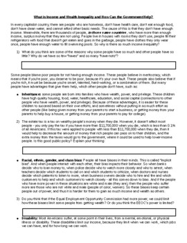 Preview of Income/Wealth Inequality and Government Help