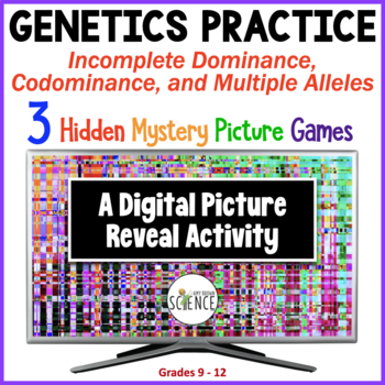 Preview of Incomplete Dominance Codominance Multiple Alleles Hidden Picture Activities