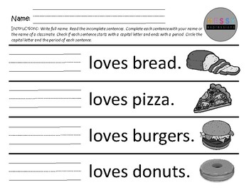 Fixing Incomplete sentences by Messy Expressions | TpT