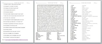 Inconvenient Sequel Truth to Power Video WorkSheet & WordSearch