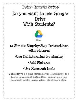 Preview of Incorporate Technology- Use Google Drive with Students