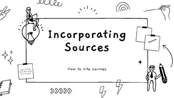 Preview of Incorporating Sources