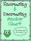 Increasing & Decreasing Numbers Anchor Chart