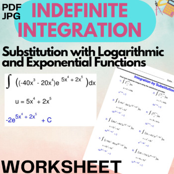 Preview of Indefinite Integration - Substitution with Logarithmic and Exponential Functions