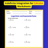 Indefinite Integration for Calculus Worksheets