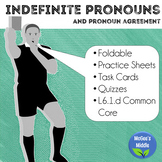 Indefinite Pronouns Practice, Task Cards, and Assessments 