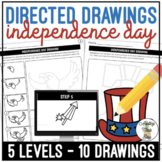 Independence Day 4th of July Art Directed Drawing Worksheets