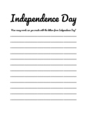 Independence Day Activity Sheets
