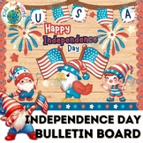 Independence Day Bulletin Board | 4th of July board craft 