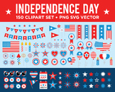 Independence Day Clip Art Set